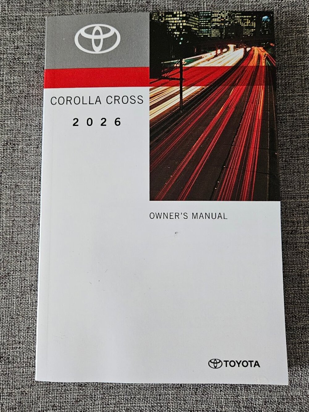 2026 TOYOTA COROLLA CROSS Owner's Manual